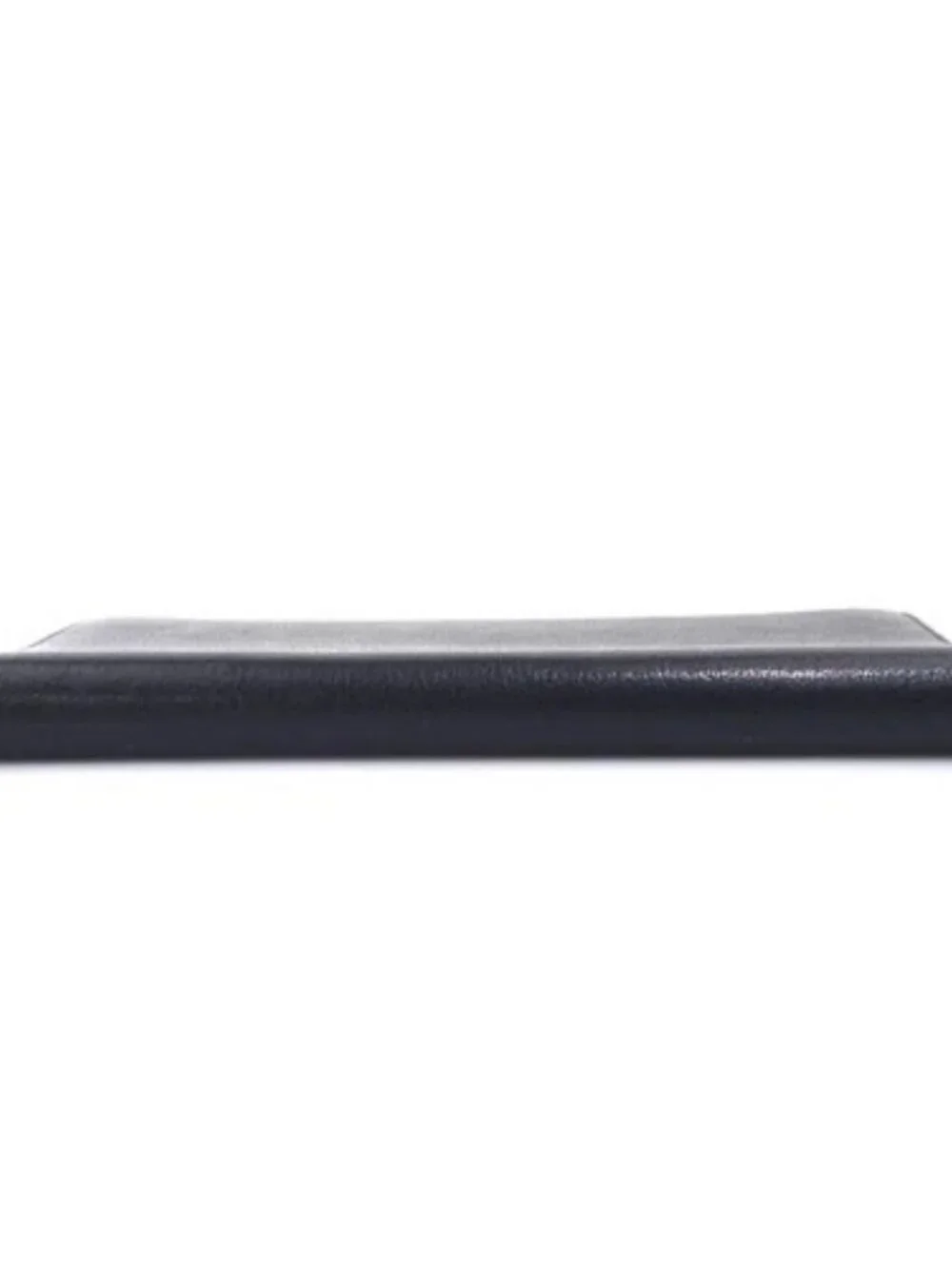 Auth HERMES Agenda/Note Cover Black Leather - e61443a
